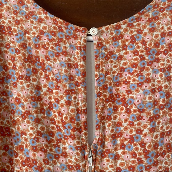 Mi Ami Red and Blue Floral Dress - Picture 6 of 8